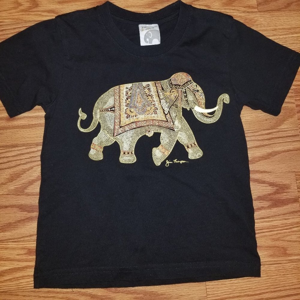 Jim Thompson kids short sleeve Elephant ts…